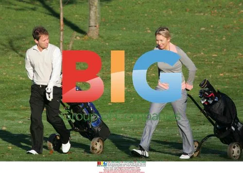 TV Personality Declan Donnelly Plays Golf with Diana Stewart