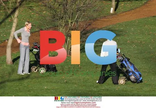 TV Personality Declan Donnelly Golfing with Diana Stewart