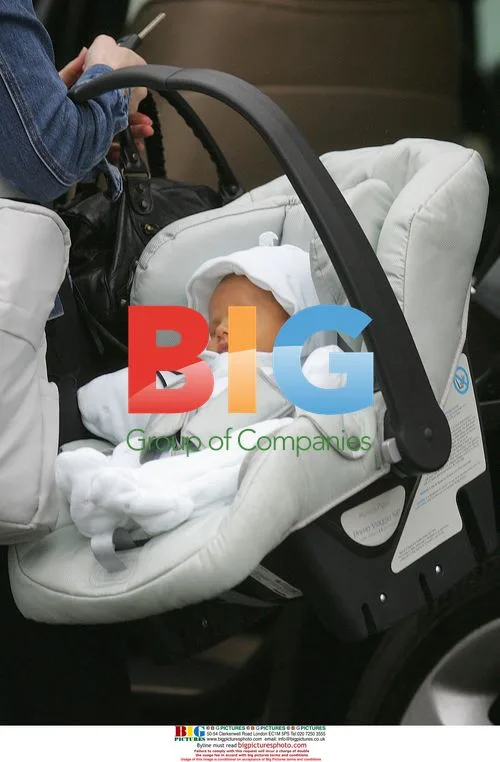 Kirsty Gallacher Takes Baby Oscar for Check Up