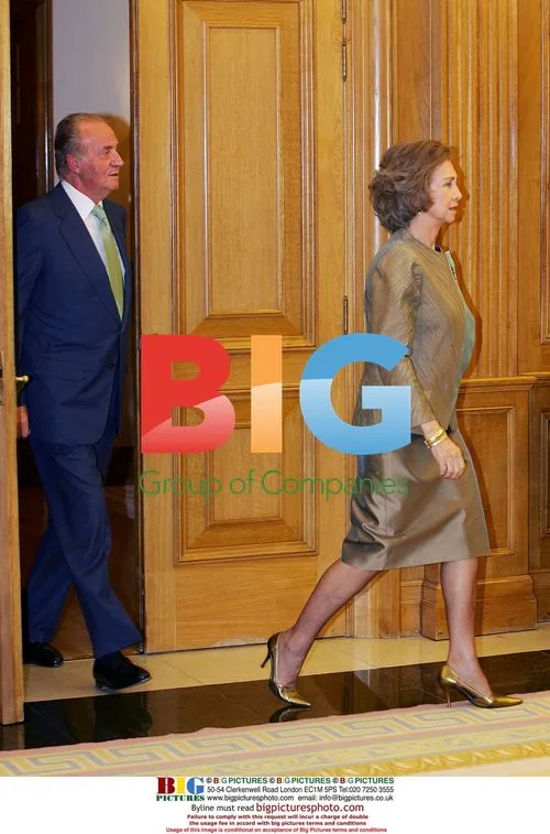 King Juan Carlos and Queen Sofia Meet Diplomats