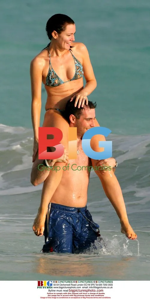 Linzi Stoppard Frolicking in Caribbean