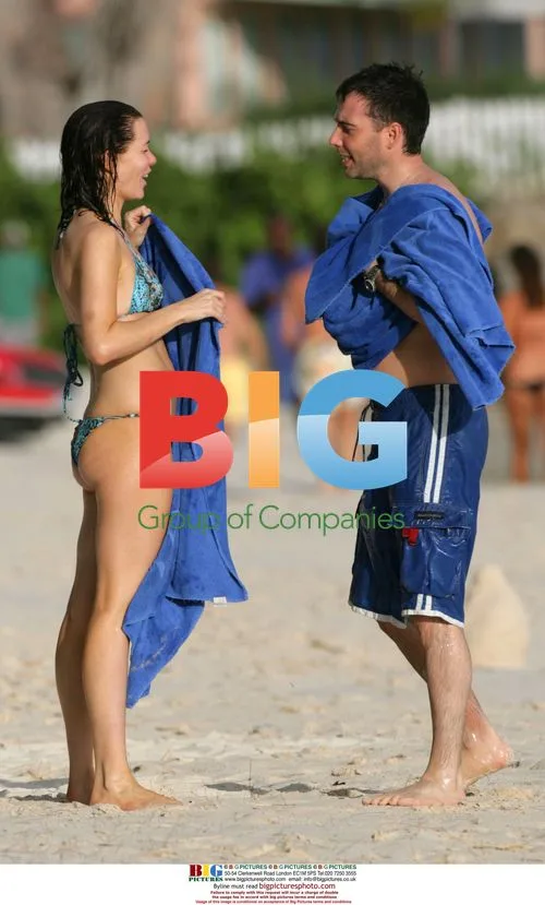 Linzi Stoppard Frolics in Caribbean Sea