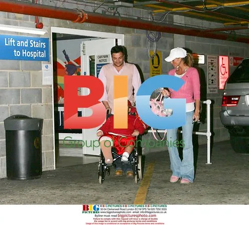 Jordan (Katie Price) & Peter Andre Leave Hospital with Son