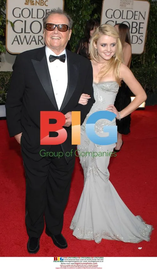 Jack Nicholson and daughter at Golden Globes