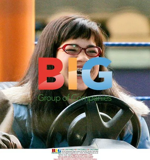 America Ferrera on Ugly Betty Set