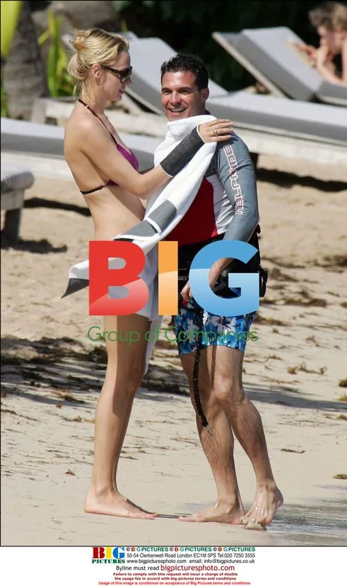 Uma Thurman and Andre Balazs on Holiday