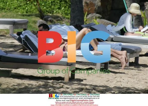 Uma Thurman and Andre Balazs on St. Barthelemy