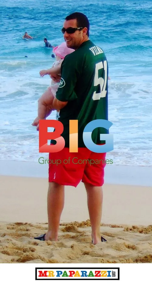 Adam Sandler and Family on Hawaii Vacation