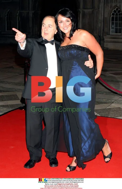 Tony Robinson and girlfriend at awards