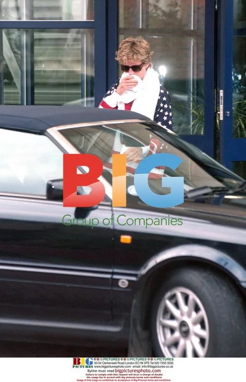 Princess Diana Leaving Gym