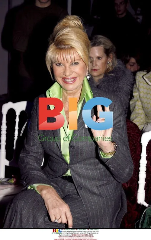 Ivana Trump at Christian Lacroix Fashion Show