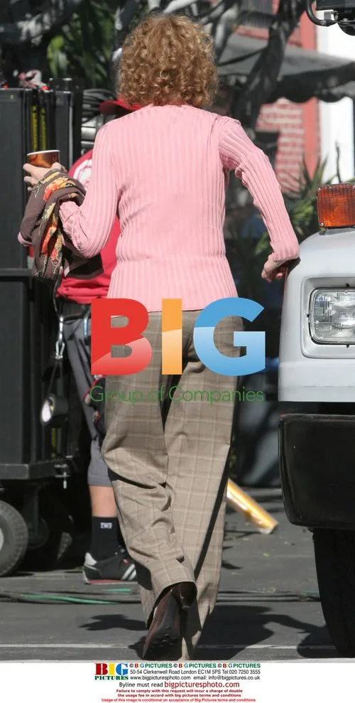 Diane Keaton and Dax Shepard on "Smother" set