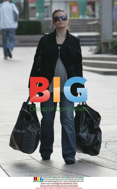 Kerry Katona Pregnant Out Shopping