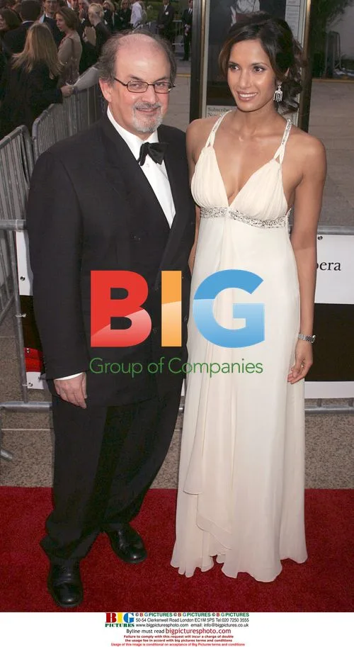 Salman Rushdie and Padma Lakshmi at Met Opera 2006