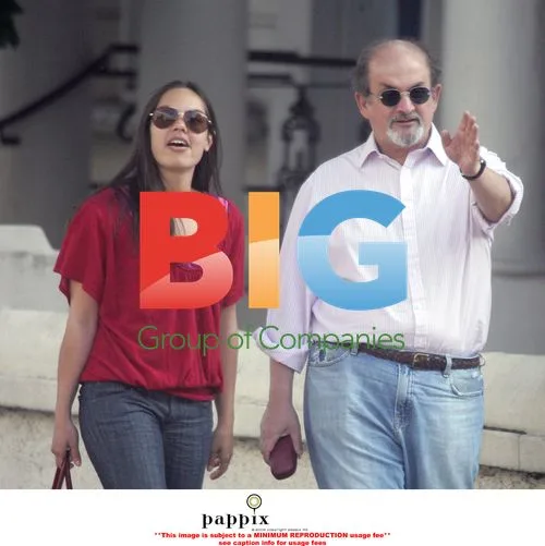 Salman Rushdie takes stroll with mystery woman