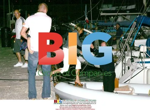 Beckhams' Night Outing in Nice, France