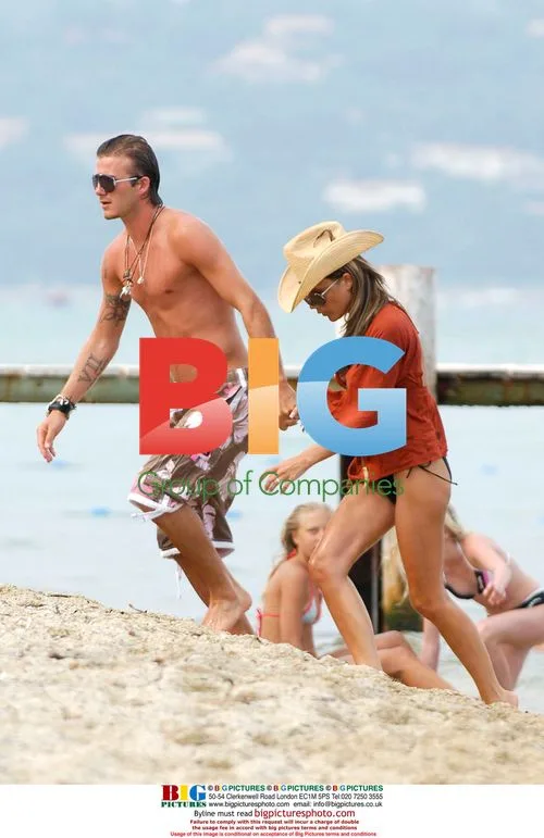 Beckham Couple on Holiday in St Tropez