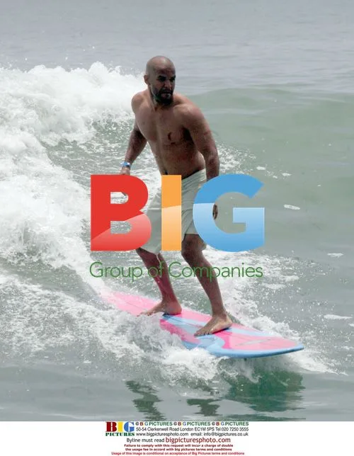 Amaury Nolasco Surfing in Malibu