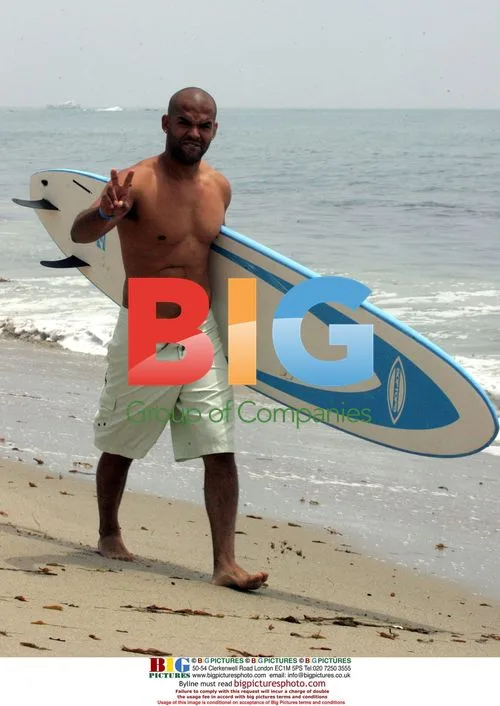 Amaury Nolasco Surfing in Malibu
