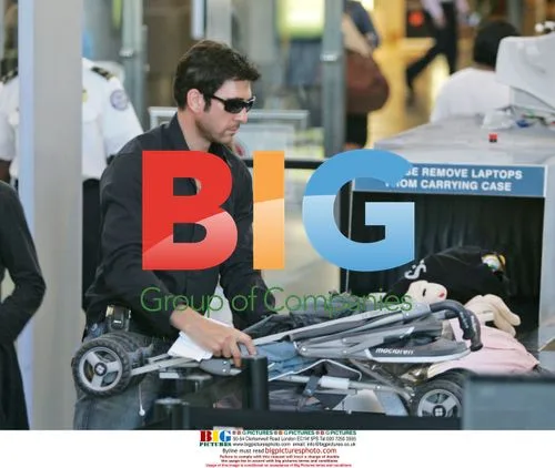 Dylan McDermott family at LAX