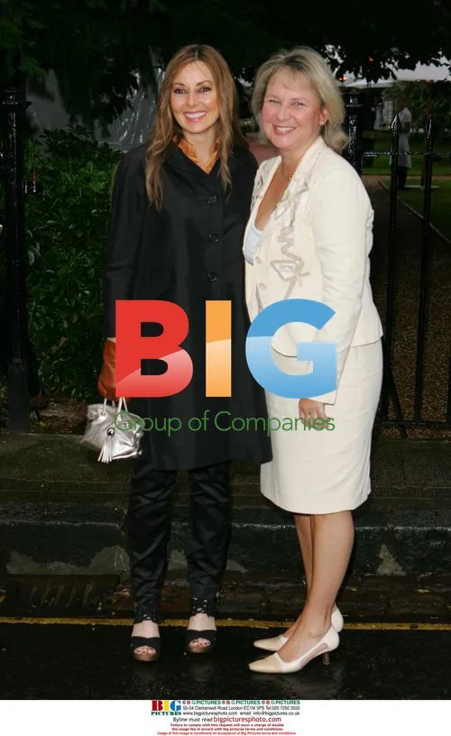 Carol Vorderman and Richard Whiteley's wife Kathryn Apanowicz at David Frost's Party