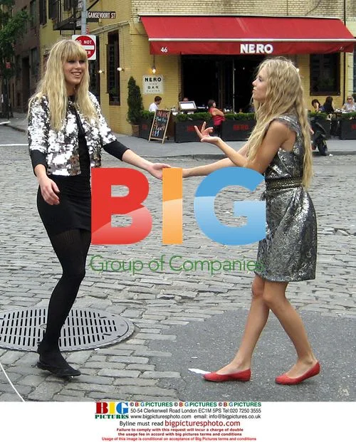 Theodora and Alexandra Richards Shooting for Bazaar