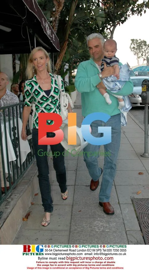 John O'Hurley and Family at Restaurant