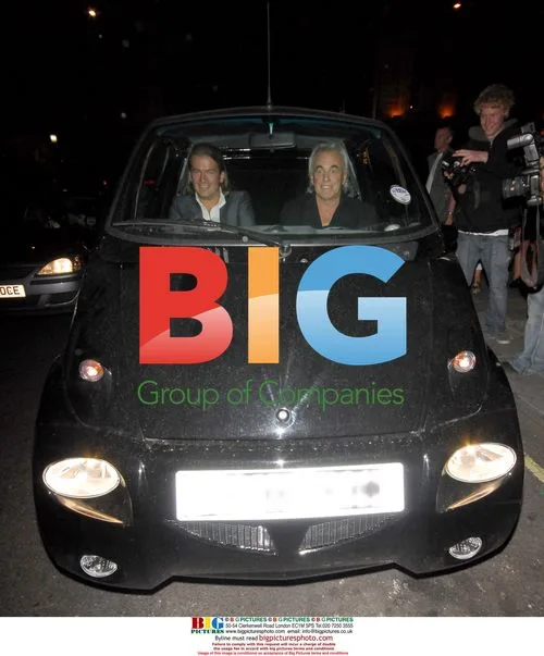 Peter Stringfellow in electric car