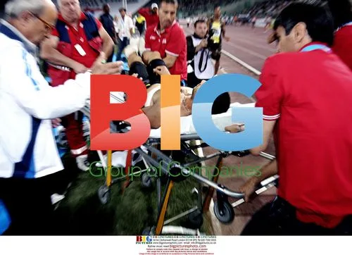 French Long Jumper Hit by Javelin