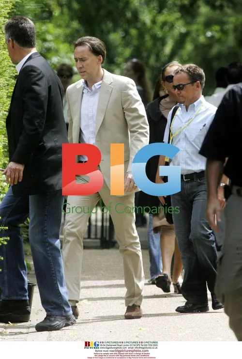 Nicolas Cage on Set of 'National Treasure: Book of Secrets'