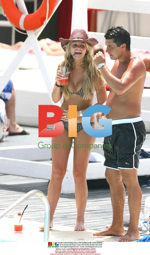 Jennifer Ellison relaxing in Marbella