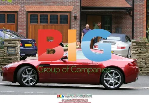 Kerry Katona Leaving Gym, Mark Croft in Aston Martin