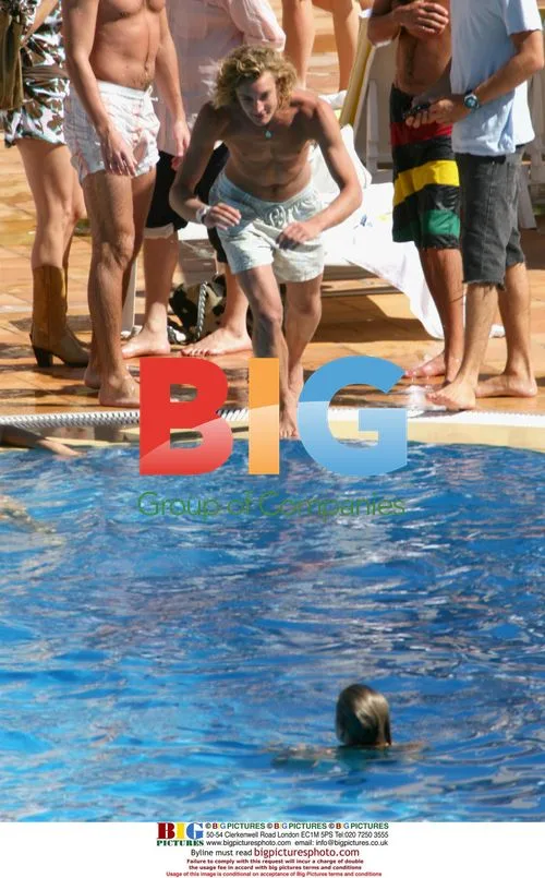 Pierre Casiraghi with girls at Monte Carlo Beach