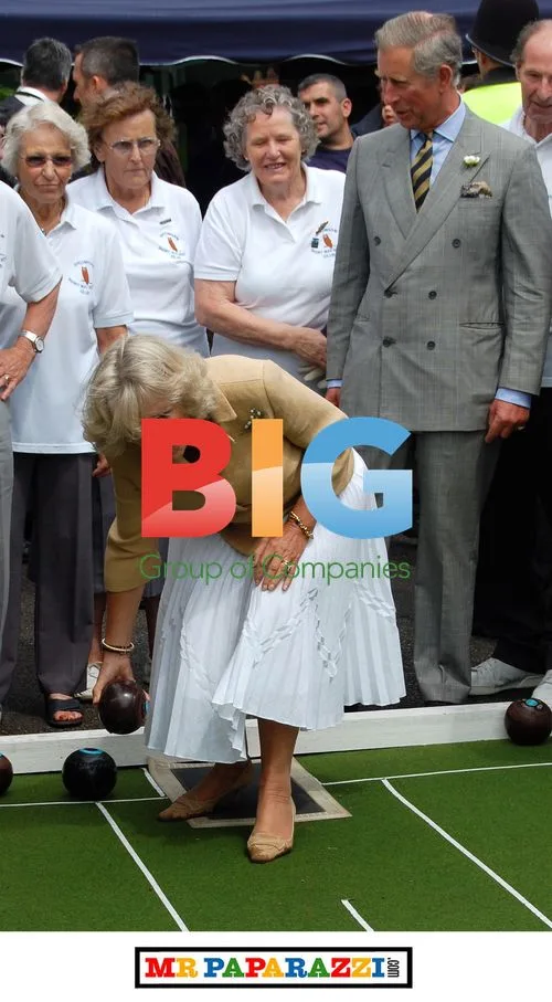 Prince Charles and Camilla play bowls for 60th birthday
