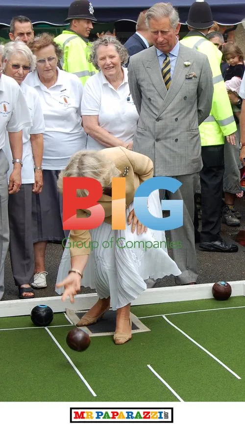 Prince Charles and Camilla play bowls for 60th
