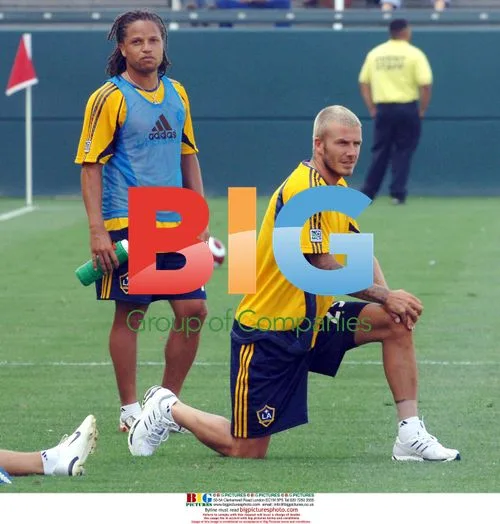 David Beckham trains with LA Galaxy
