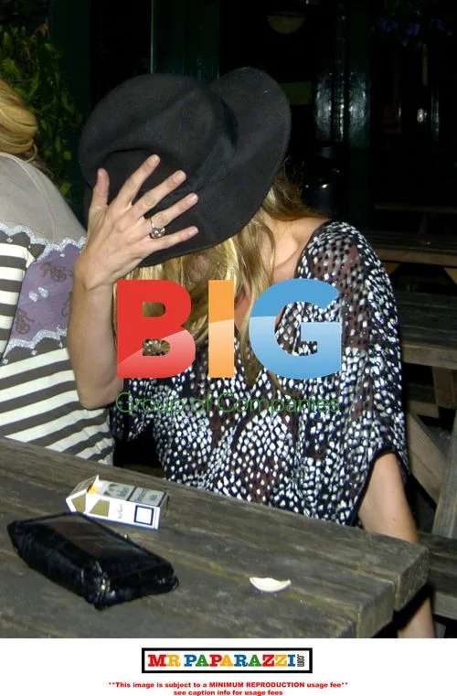 Kate Moss Spotted with Friends