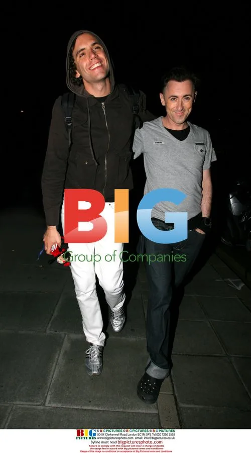 Mika and Alan Cumming leaving Somerset House