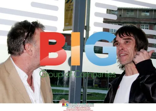 Peter Hook and Ian Brown at Hacienda Exhibition
