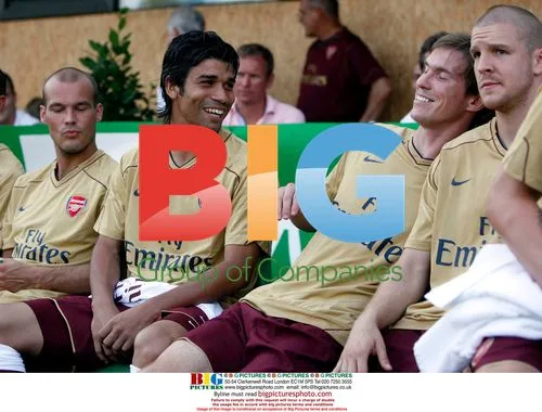 Eduardo da Silva training with Arsenal in Austria
