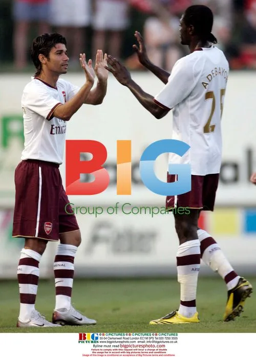 Eduardo da Silva training with Arsenal in Austria