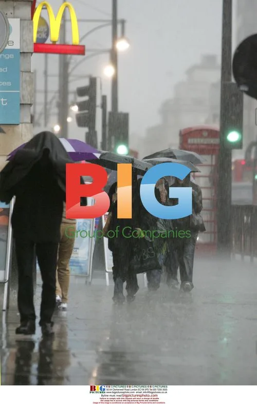 Heavy rain hits London