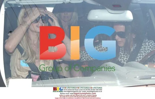 Paris Hilton visits friends in Los Angeles