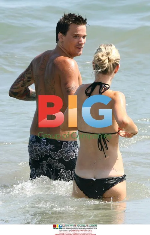 Kimberly and Sean Stewart at the Beach