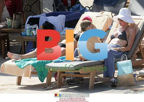 Heather Mills and Daughter on Holiday in France