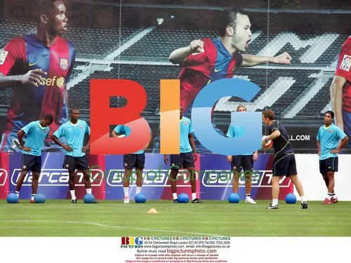 Thierry Henry Training with FC Barcelona