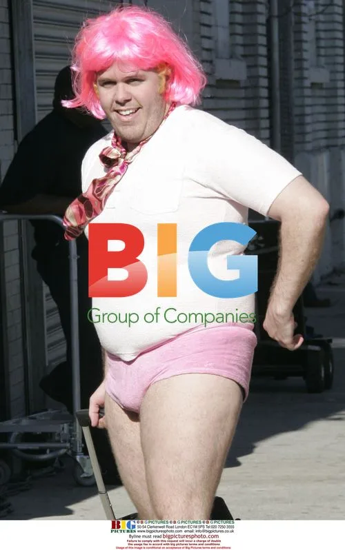 Perez Hilton at Britney Spears video shoot