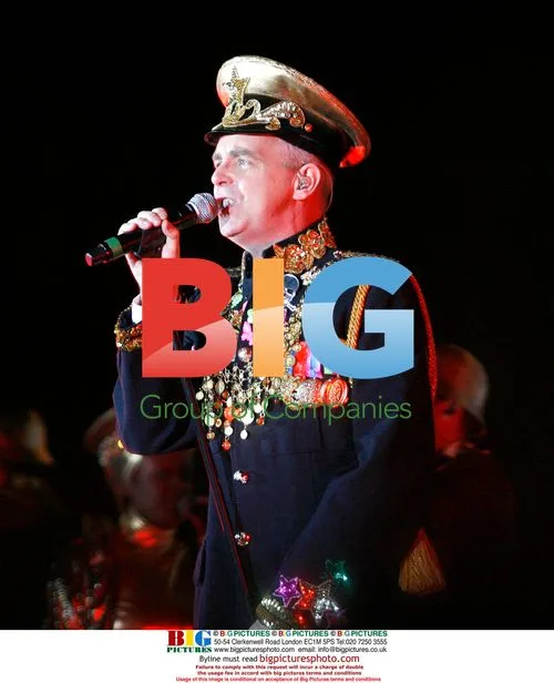 Neil Tennant of Pet Shop Boys performs live