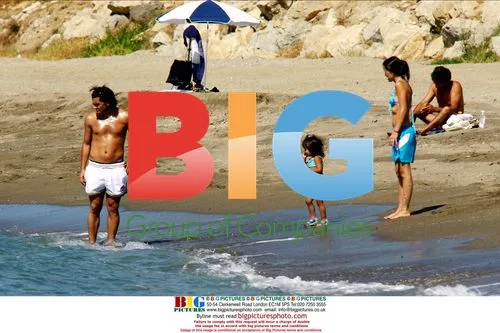 Tevez on family holiday in Spain