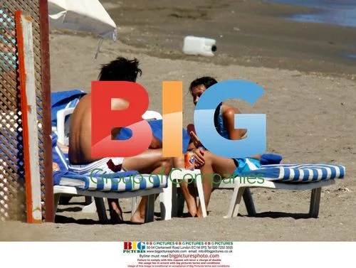 Carlos Tevez on holiday with family